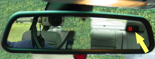 Compass mirror